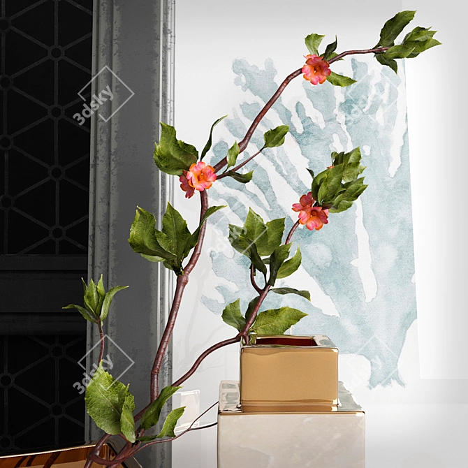 Branch Décor Set 3D model image 2