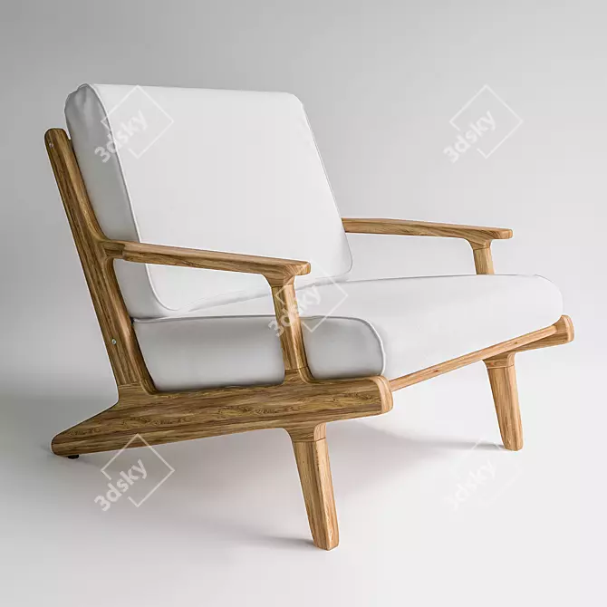 Glistening Bay Lounge Chair 3D model image 2