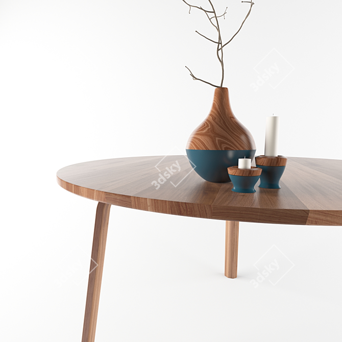 Stylish Hay Bella Tables 3D model image 2