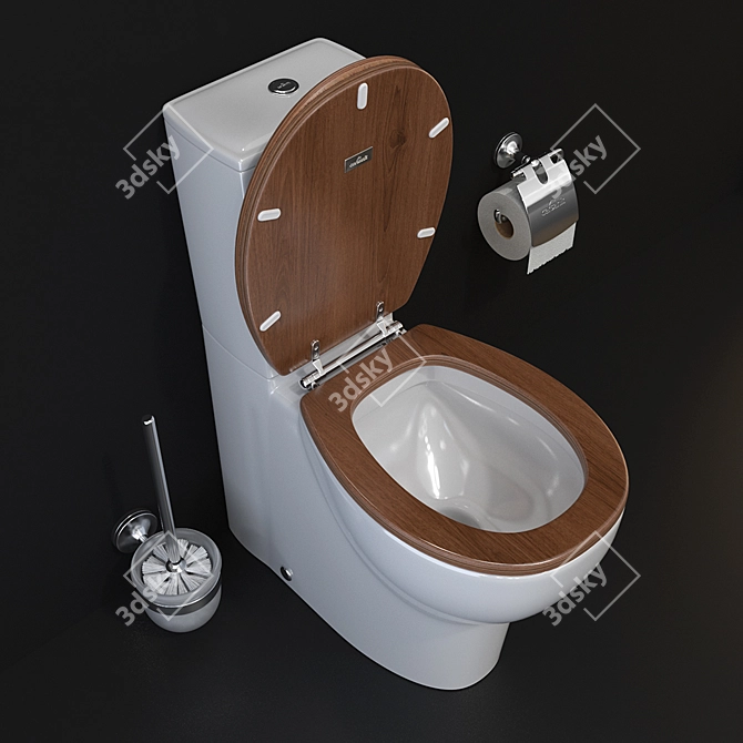 Cersanit WC and Accessories Set 3D model image 1