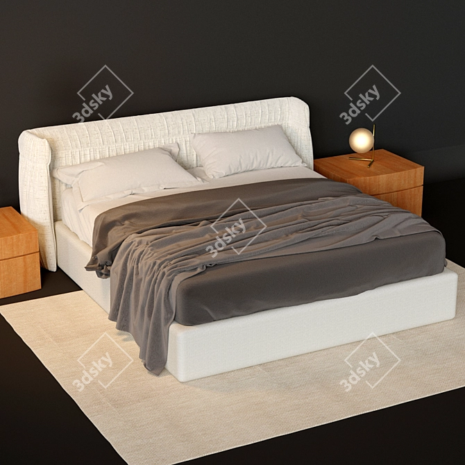 OREGON Bed by Alf Da Fre 3D model image 1