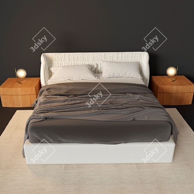 OREGON Bed by Alf Da Fre 3D model image 2
