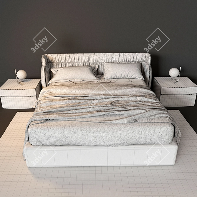 OREGON Bed by Alf Da Fre 3D model image 3