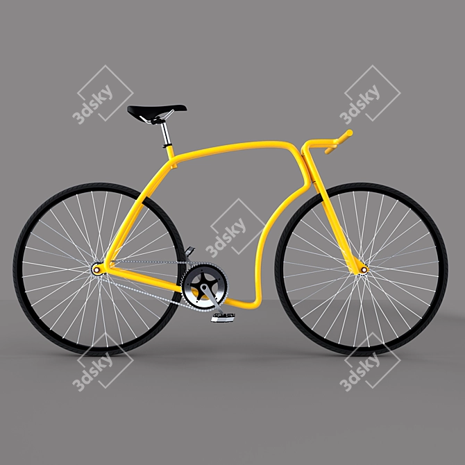 Viks Cafe Racer Bike 3D model image 1