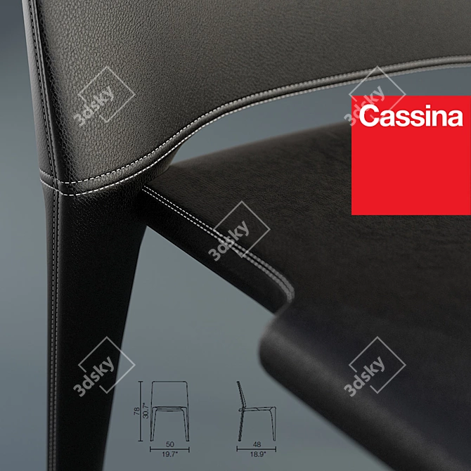 Iconic Bull Chair: Cassina's Masterpiece 3D model image 2