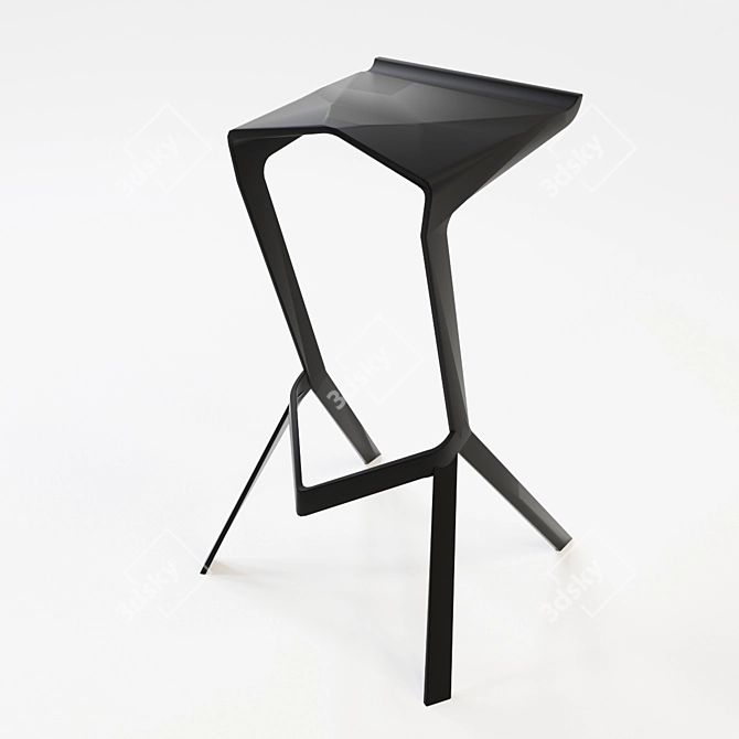 Mod Made Aspect Bar Stool: Sleek and Versatile 3D model image 1