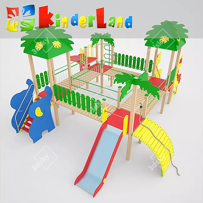 Jungle World Adventure: Kids Game Complex 3D model image 2