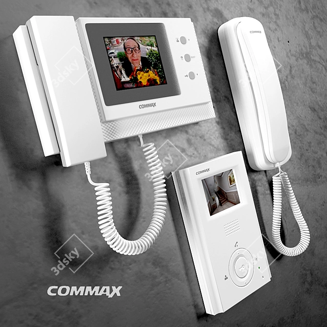 COMMAX Intercoms: DP-4VR, CDV-40N, CDV-50A 3D model image 3