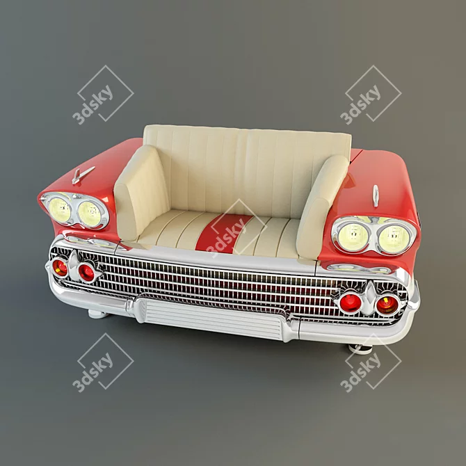 1958 Chevrolet BelAir Sofa 3D model image 1