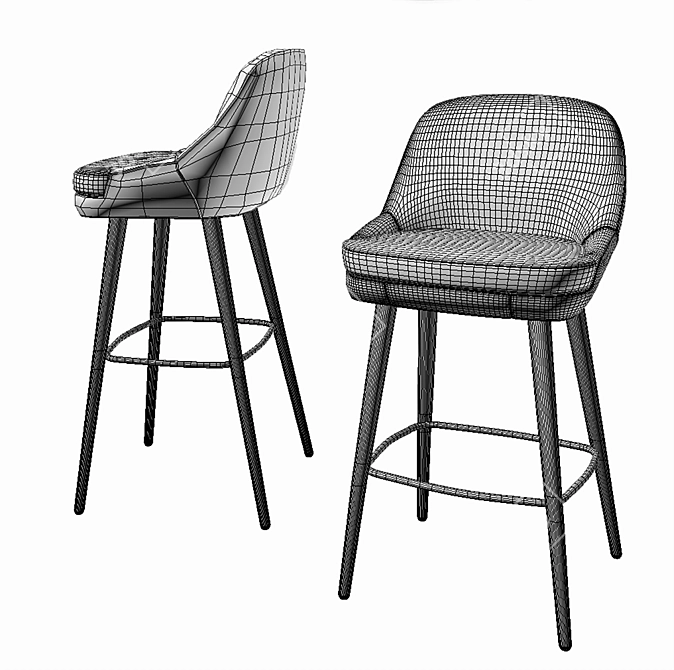 Elegant Walter Knoll Chair 3D model image 3