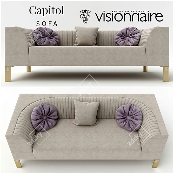 Visionnarie Capitol Sofa 3D model image 1