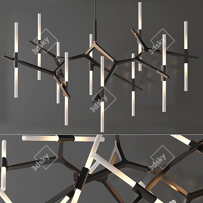 Agnes Chandelier - Elegant Illumination 3D model image 2