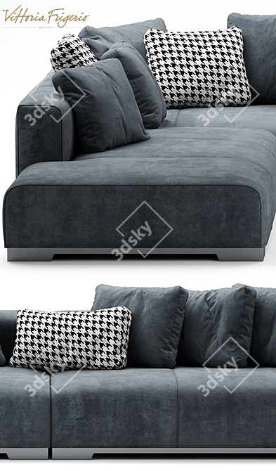 Elegant Frigerio Salotti Sofa 3D model image 2