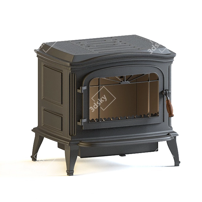 Bradford Invicta: Solid Fuel Stove 3D model image 1