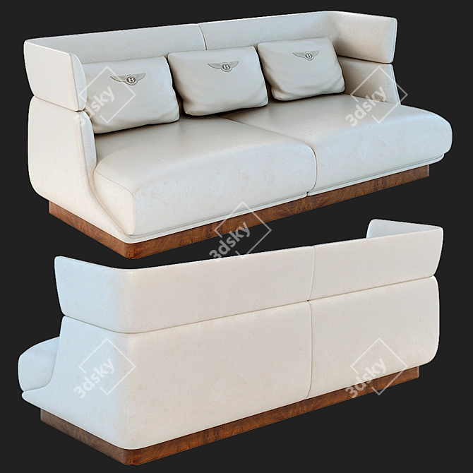 Luxury Bentley Home Sofas 3D model image 2