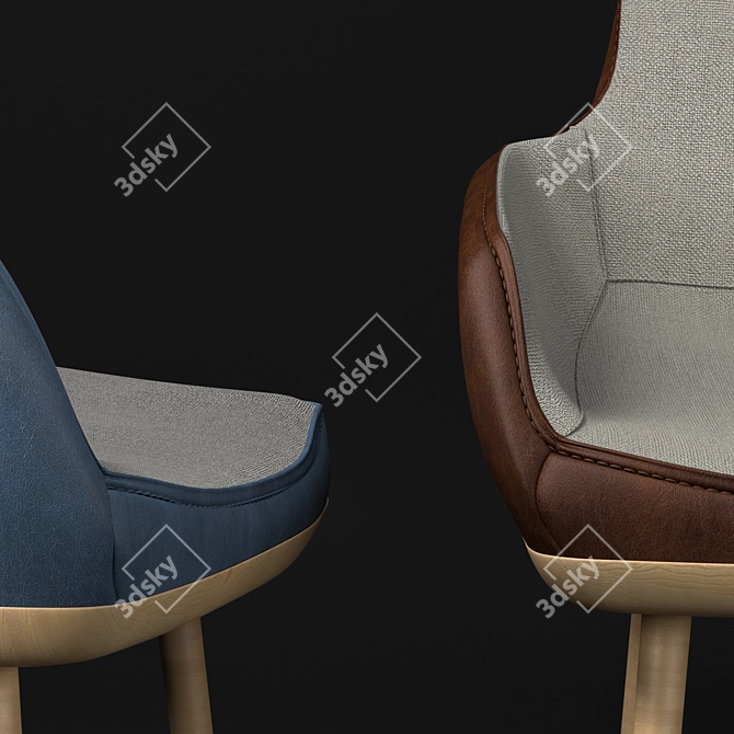 Dynamic Comfort Chair 3D model image 3