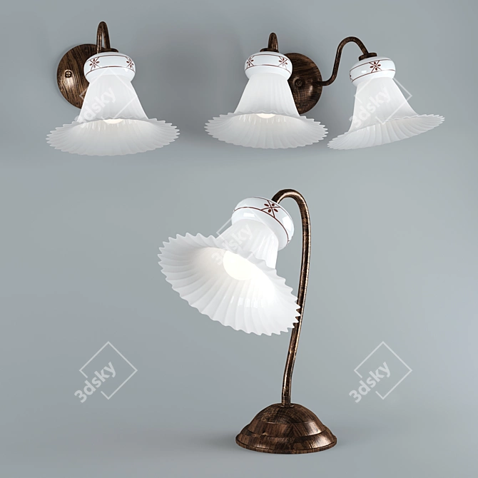 Sleek Linea Light Mami Collection 3D model image 2