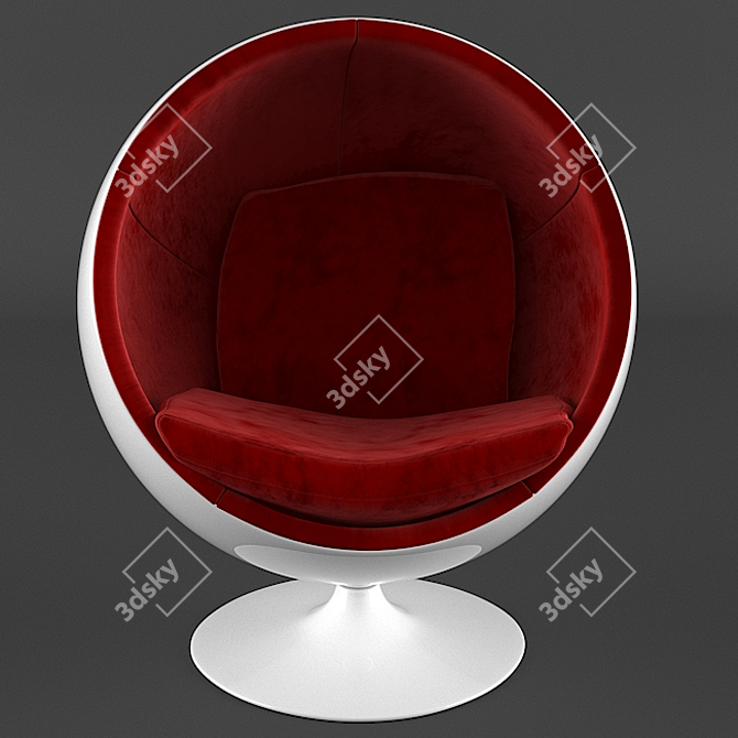 Eero Aarnio Ball Chair: Iconic Design 3D model image 1