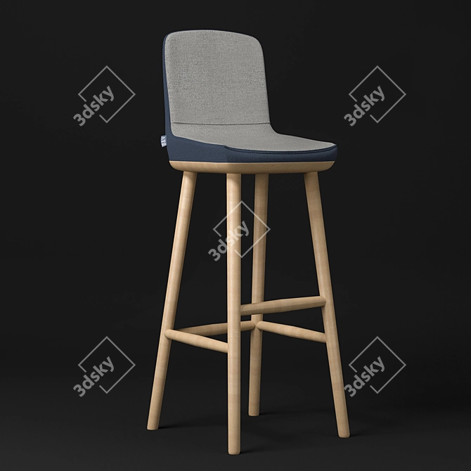 Dynamic Sit Bar Chair 3D model image 1