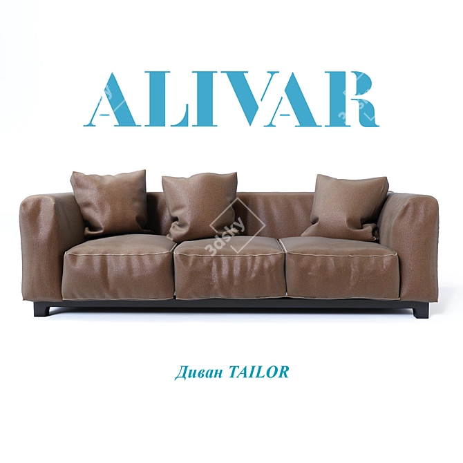 Tailor Sofa: ALIVAR 2800mm, Giuseppe Bavuso 3D model image 1