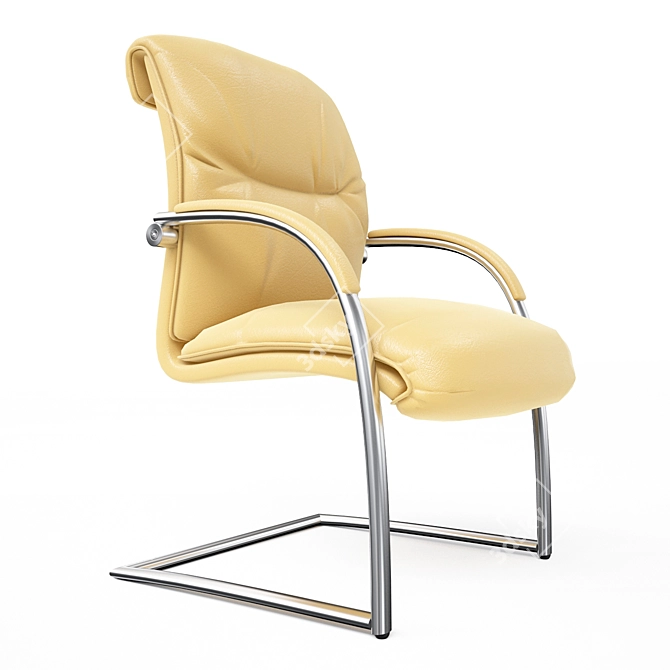 Italian Design Chair: Project Slitta 3D model image 1