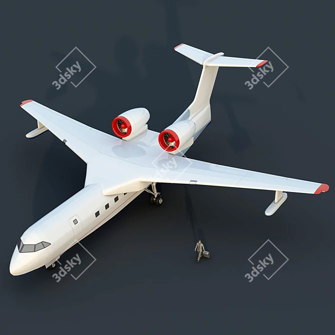 Beriev Be-200: Versatile Amphibious Aircraft 3D model image 1