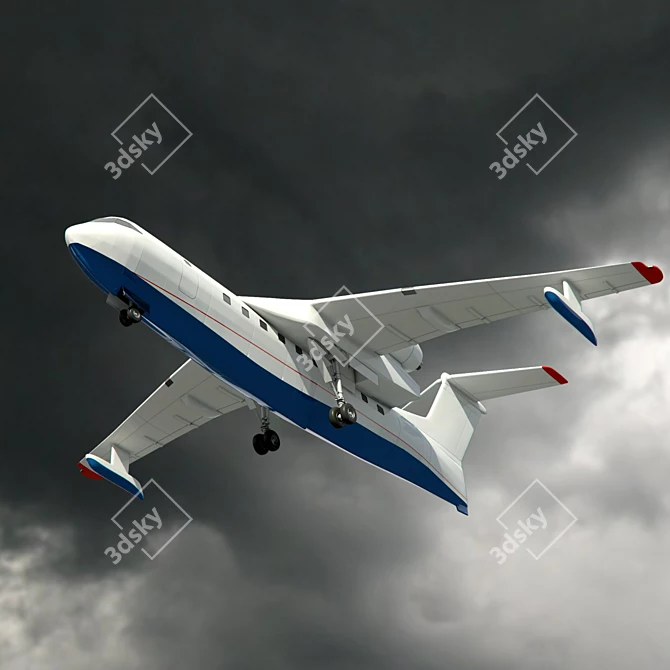 Beriev Be-200: Versatile Amphibious Aircraft 3D model image 3