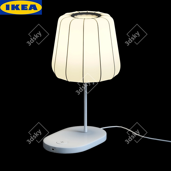 Varva Table Lamp with Wireless Charging 3D model image 1