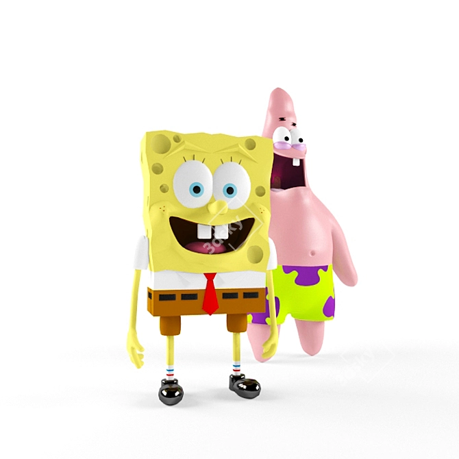 SpongeBob and Patrick Adventure Set 3D model image 2