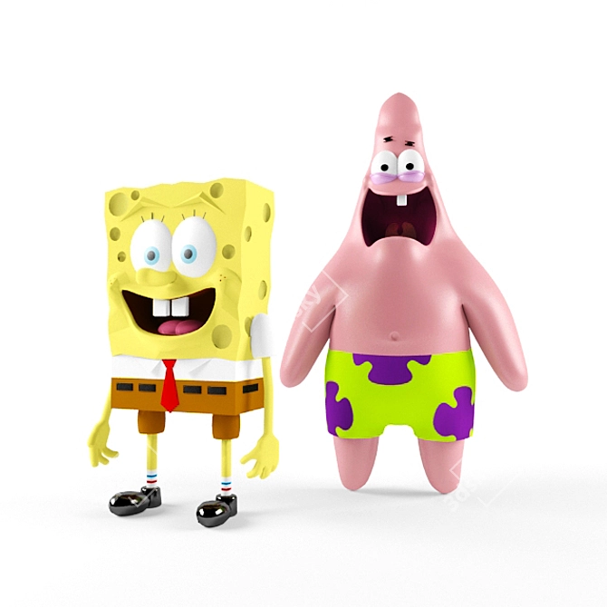 SpongeBob and Patrick Adventure Set 3D model image 3