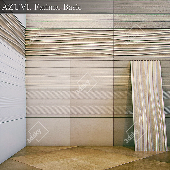 Fatima Basic Azuvi Tile 3D model image 1