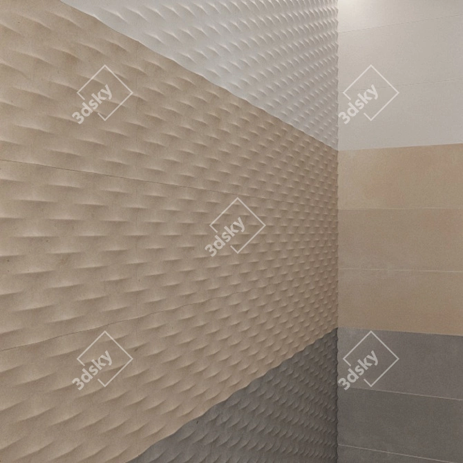 Fap Creta Decor Tile: Stylish, Versatile, Durable 3D model image 1