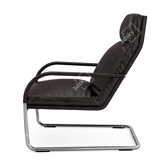 Walter Knoll George Lounge: Stylish Leather Lounge Chair 3D model image 2