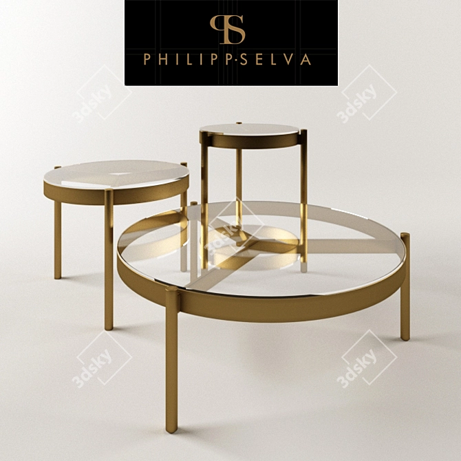 Selva Coffee Table Collection 3D model image 1