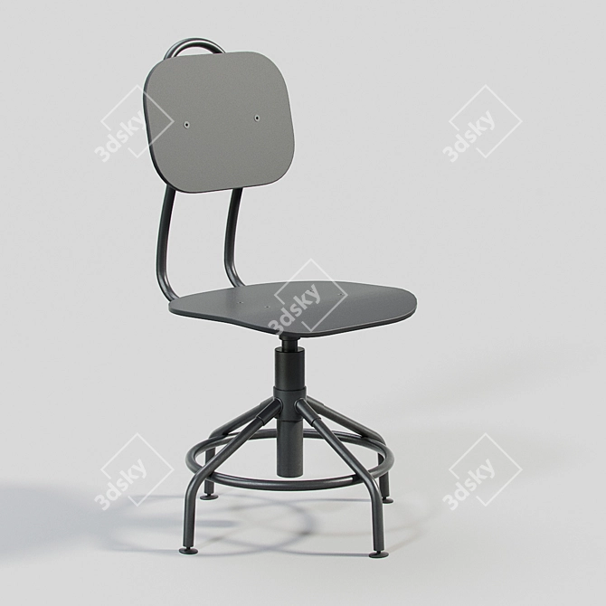 IKEA KULLABERG Chair - Sleek and Stylish 3D model image 1