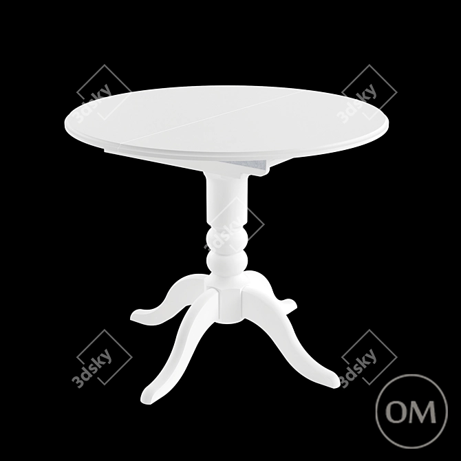 Modern Milkbush Dining Table 3D model image 1