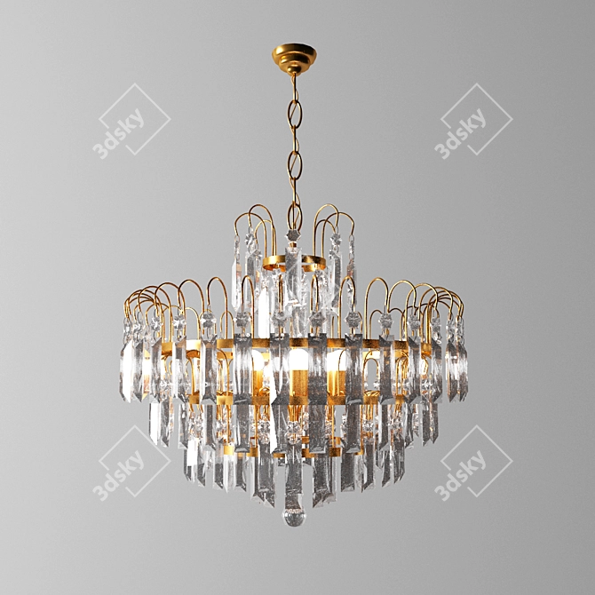 Elegant Dotzauer Chandelier 3D model image 1