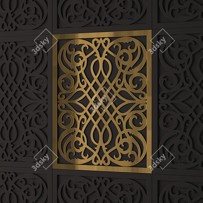 Exquisite Wall Décor 3D model image 1