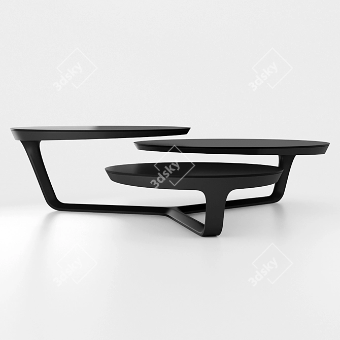 Sleek ORA ITO Cocktail Table 3D model image 2