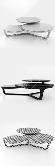 Sleek ORA ITO Cocktail Table 3D model image 3