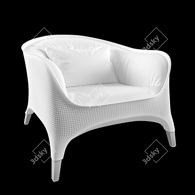 Gloria Airmchair - Elegant Design 3D model image 2