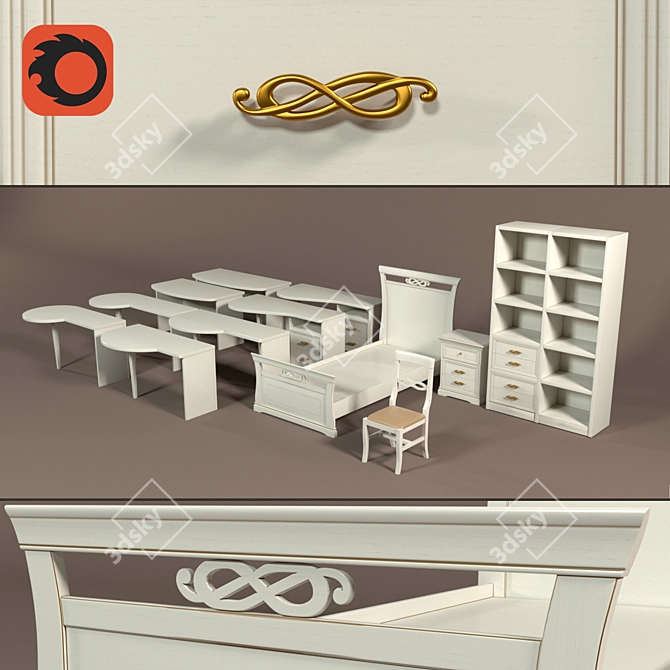 ALF VITTORIA Children's Furniture 3D model image 1