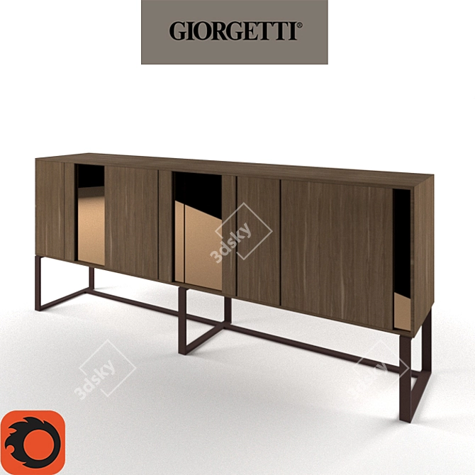 Giorgetti Origami: Sleek and Sophisticated Design 3D model image 1