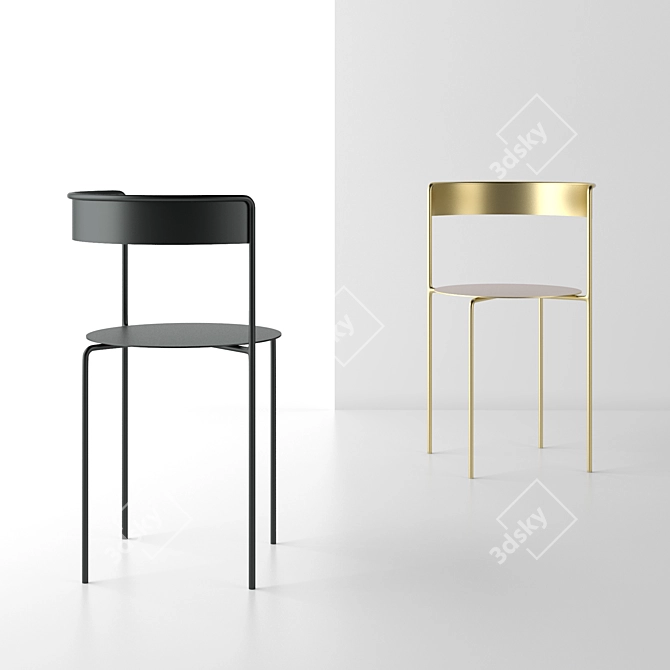 ErgoLux Avoa Chair: Unparalleled Comfort 3D model image 1