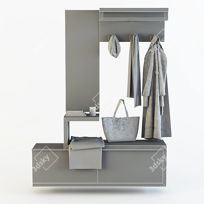 Sudbrock Sento 272 - Stylish Entryway Set 3D model image 3