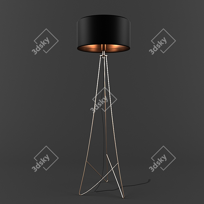 Elegant ELGO 90201 Floorlamp 3D model image 1