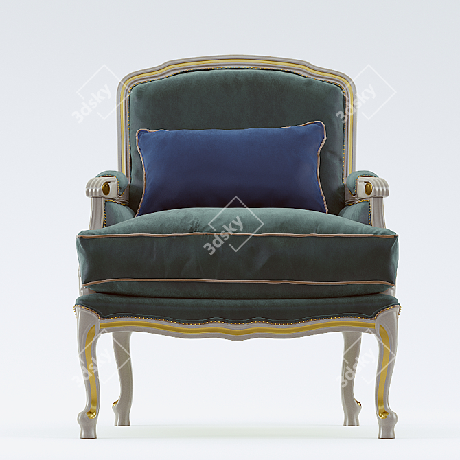 Elegant Carpanese Chair: Le Vie Della Moda 3D model image 2
