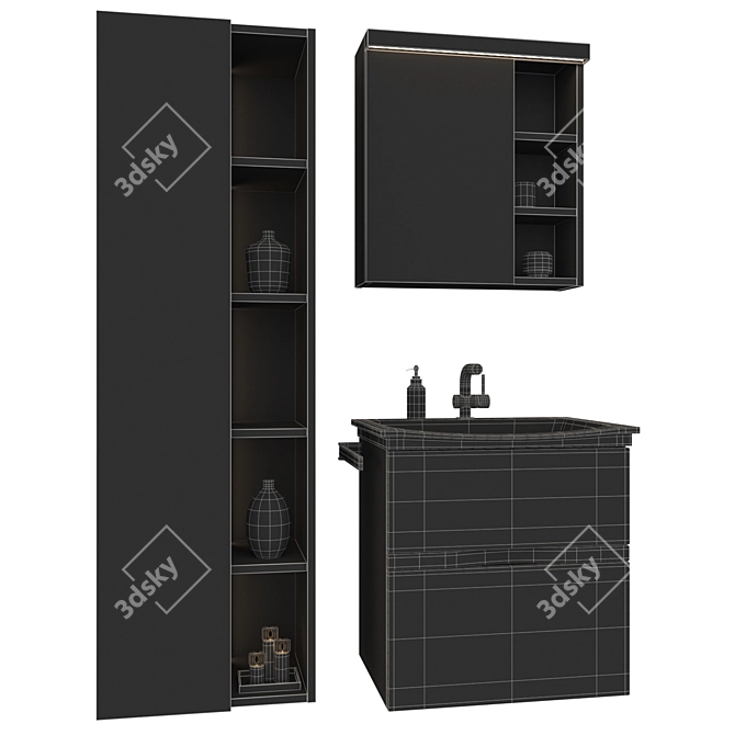 Orell Bathroom Vanity Set 3D model image 3