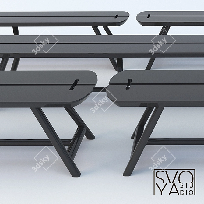  Versatile Bench Plus - Innovative Design by SVOYA 3D model image 1