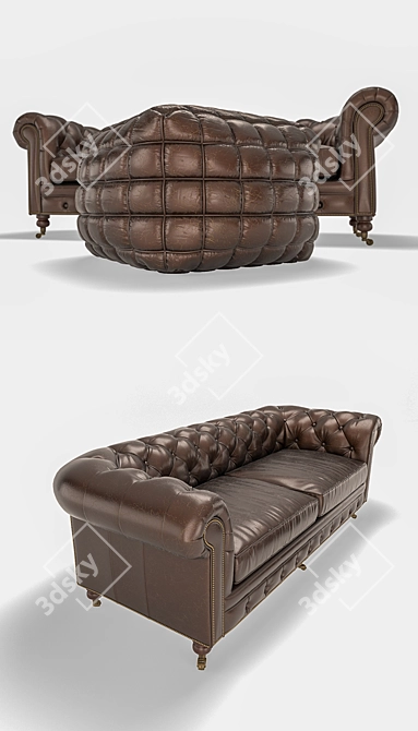 Cargo Chester Sofa: Realistic 3D Model with Jerome & Smith Collection 3D model image 2